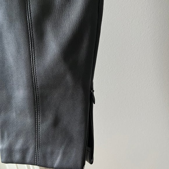 ZARA Black Leather Pants - Picture 4 of 4